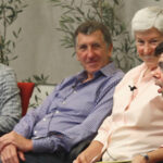 Group photo of Dr. Clarissa Kripke, Susan Lee, Gordon and Aaron Reetz