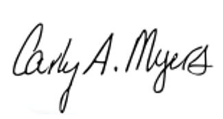 Signature of Carly A. Myers