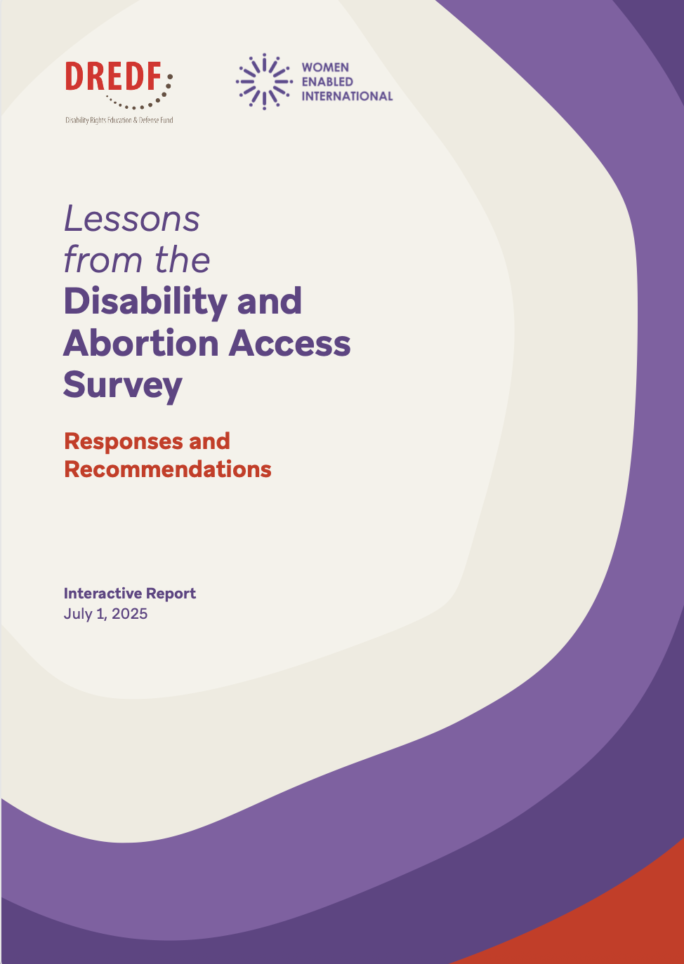 Screenshot of Lessons from the Disability and Abortion Access Survey: Responses and Recommendations.
