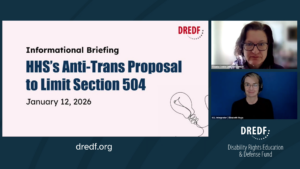 Screenshot from the webinar with the slides, presenter and ASL interpreter on screen