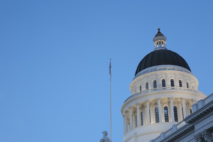 Top of the California State Capitol Dome in Sacramento, CA
